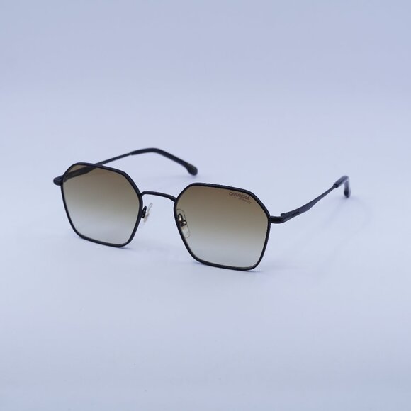 CARRERA 334/S 0003 86 Sunglasses Black Geometric Frame, Brown Lenses - Picture 1 of 11